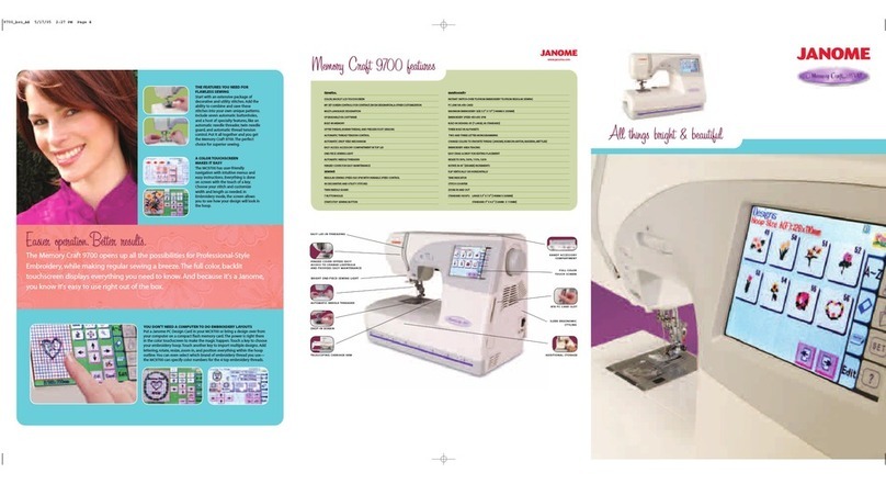 Janome MEMORY CRAFT 9700 User manual Janome MEMORY CRAFT 9700 User manual