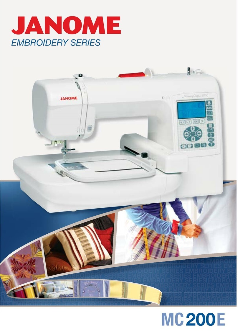 Janome MC 200E - User manual Janome MC 200E - User manual