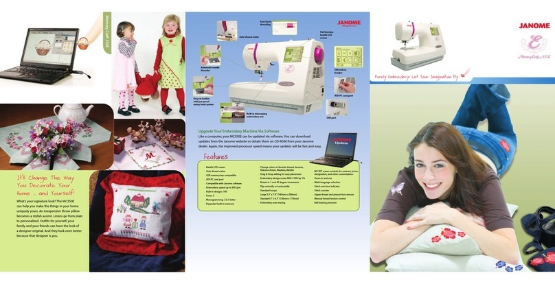 Janome MC 350E User manual Janome MC 350E User manual