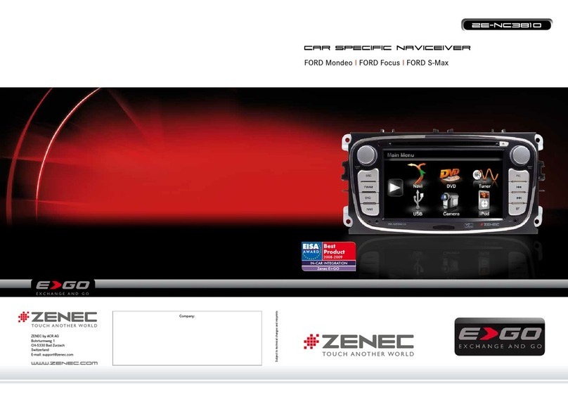 ZENEC ZE-NC3810 User manual