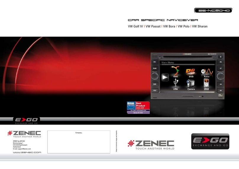 ZENEC ZE-NC2040 User manual