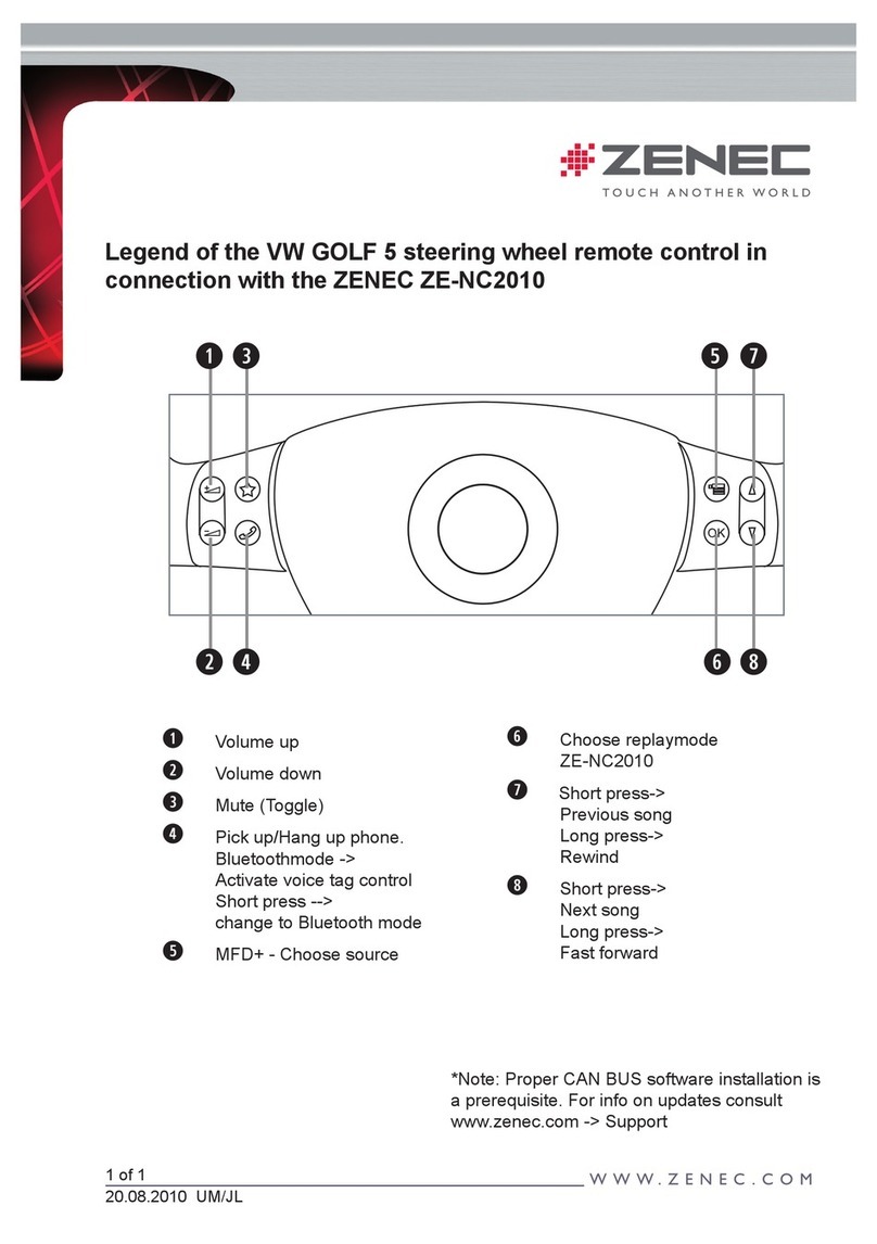 ZENEC ZE-NC2010 User manual