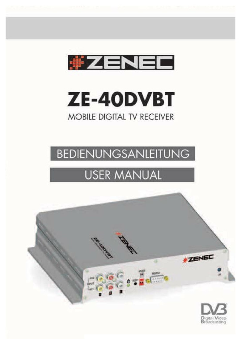 ZENEC ZE-40DVBT user manual