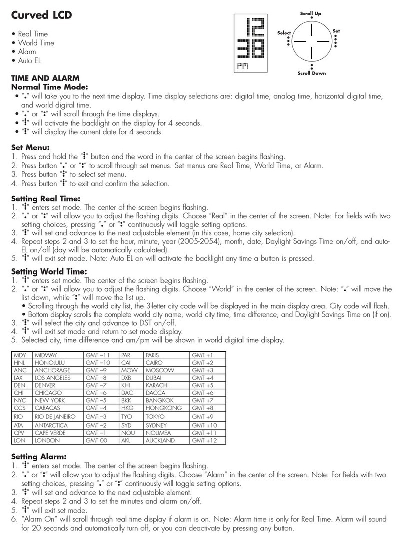 Fossil STARCK CURVED LCD User manual