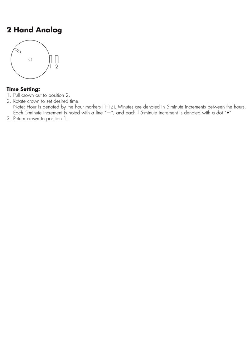 Fossil STARCK - 2 HAND ANALOG User manual Fossil STARCK - 2 HAND ANALOG User manual