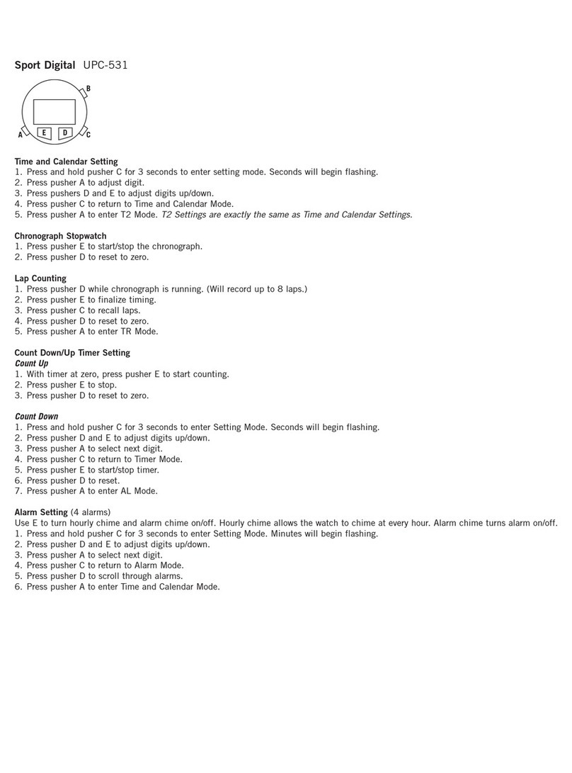 Fossil SPORT DIGITAL UPC-531 User manual
