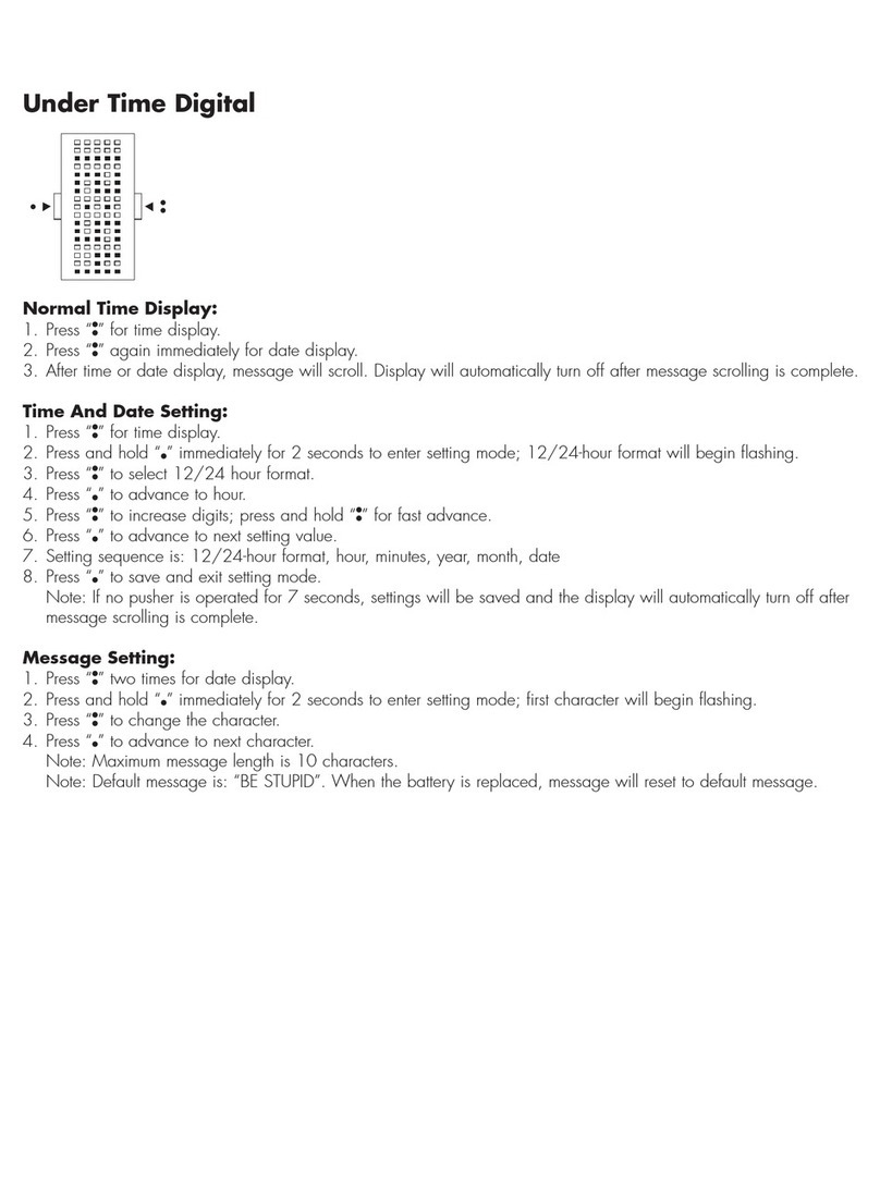 Fossil STARCK - UNDER TIME DIGITAL User manual