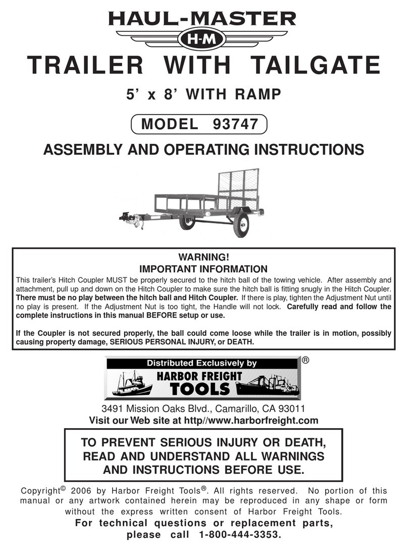 HAUL MASTER 93747 User manual HAUL MASTER 93747 User manual