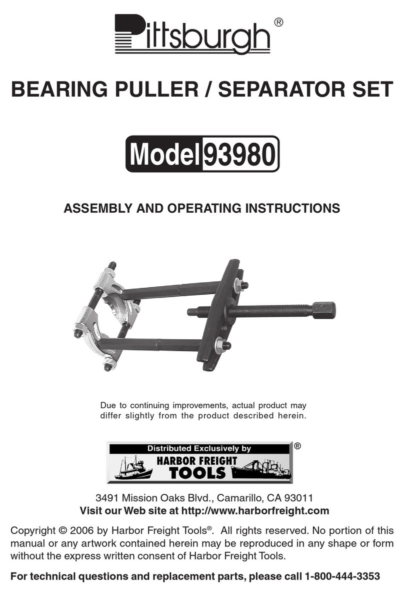 Pittsburgh 93980 Assembly and operating instructions