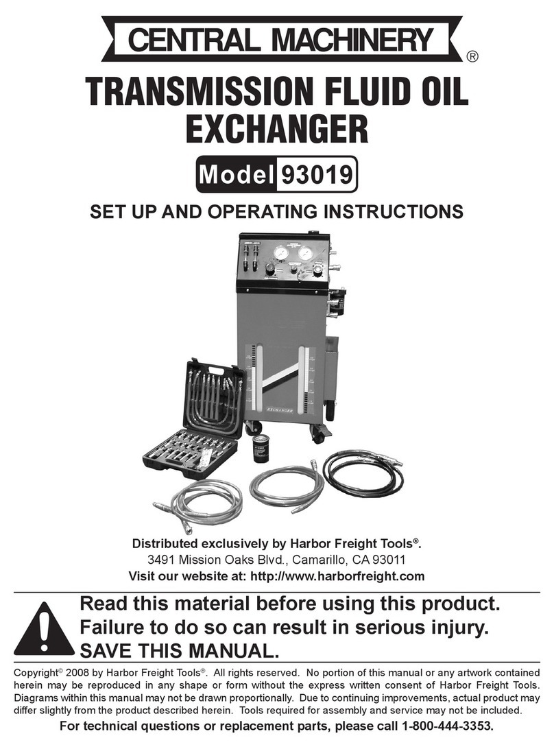 Central Machinery 93019 Set up and operating instructions