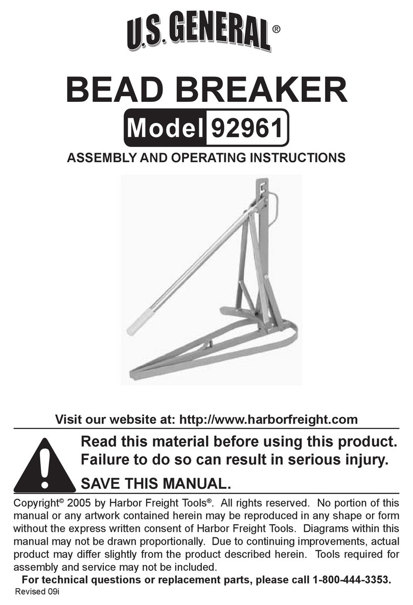 U.S. General 92961 Assembly and operating instructions