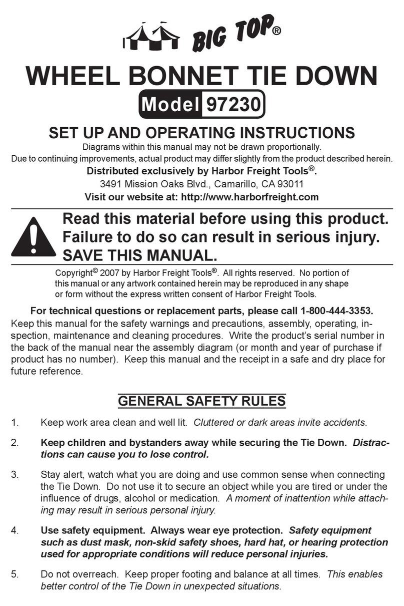 Harbor Freight Tools 97230 Set up and operating instructions