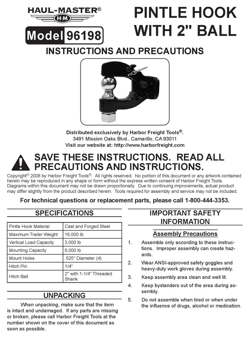 HAUL MASTER 96198 User manual HAUL MASTER 96198 User manual