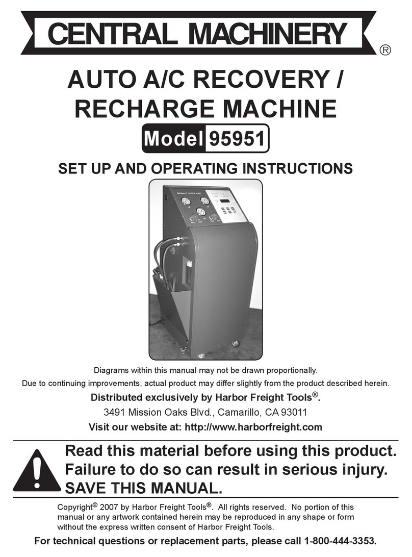 Central Machinery 95951 Set up and operating instructions Central Machinery 95951 Set up and operating instructions
