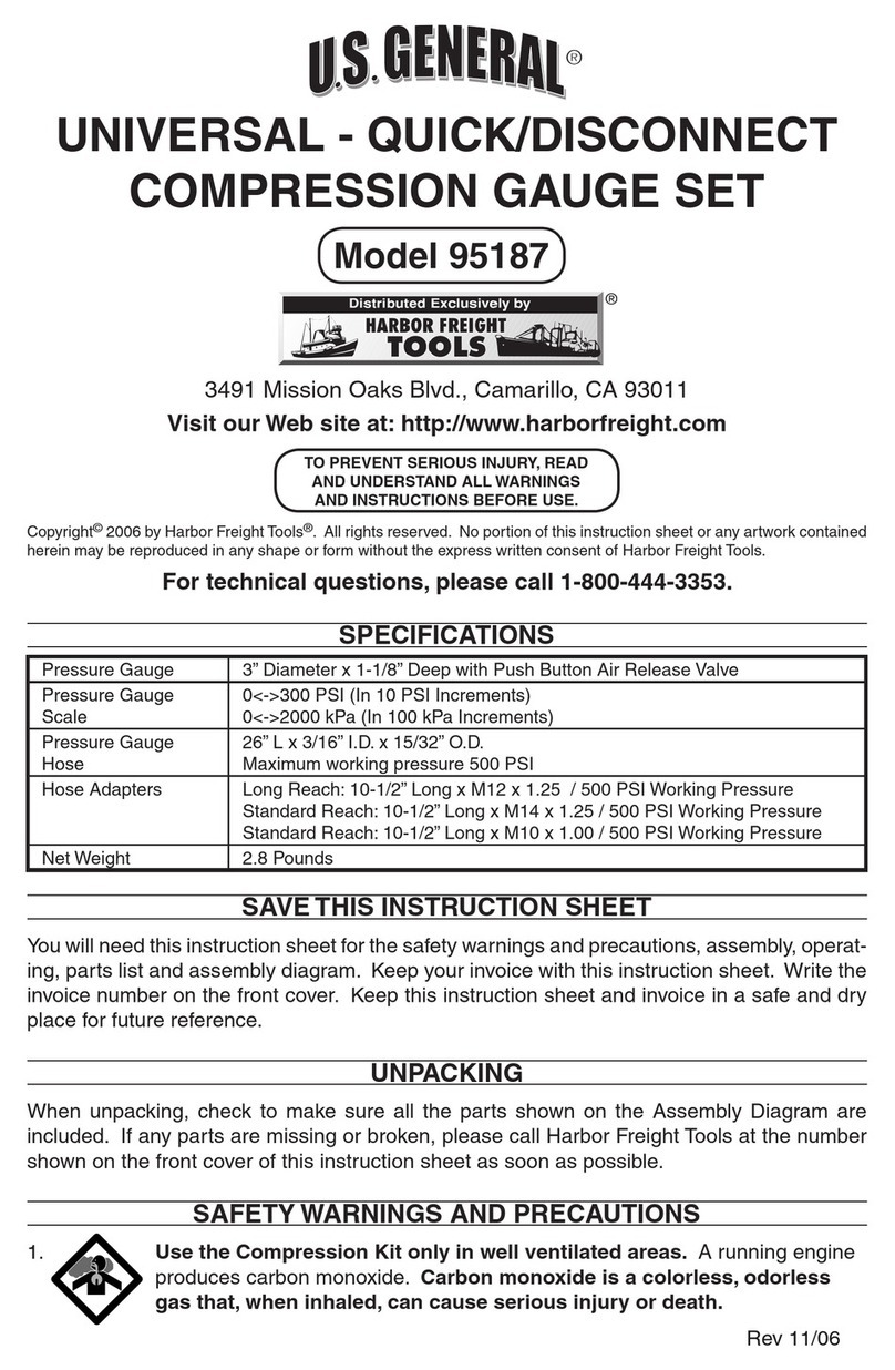 U.S. General 95187 instruction sheet
