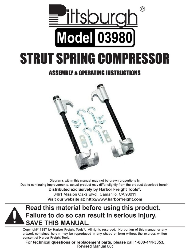 Pittsburgh 3980 Assembly and operating instructions