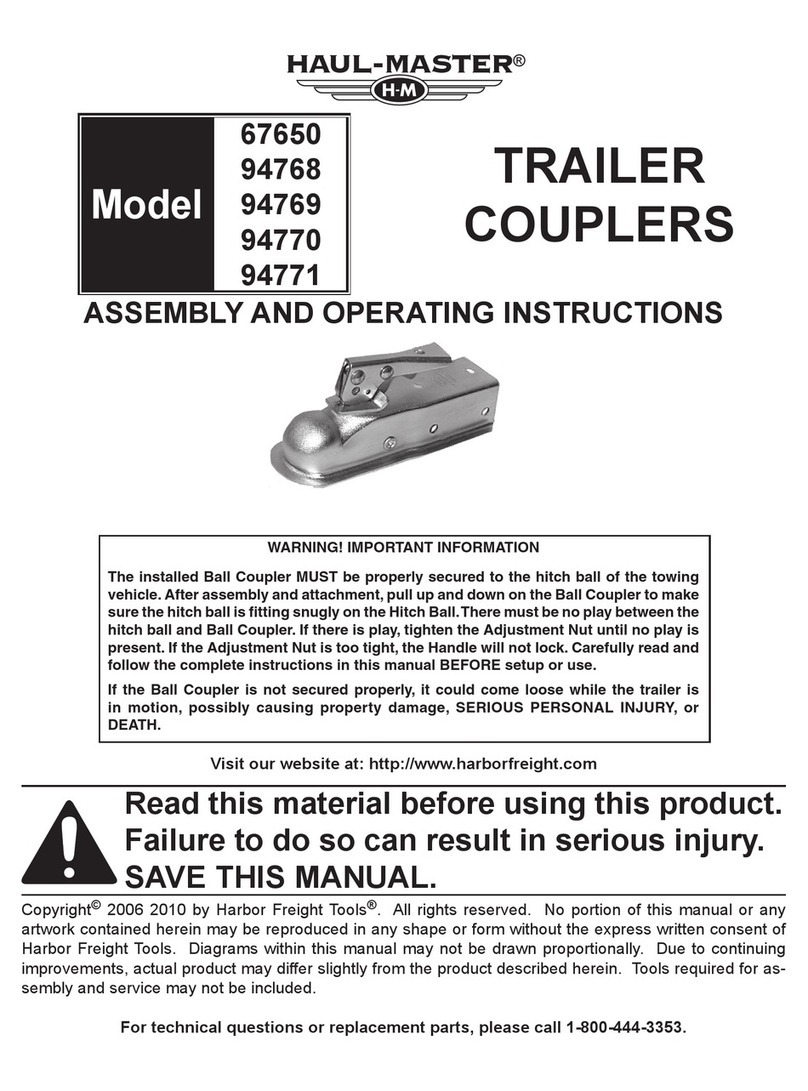 HAUL MASTER 67650 Assembly and operating instructions