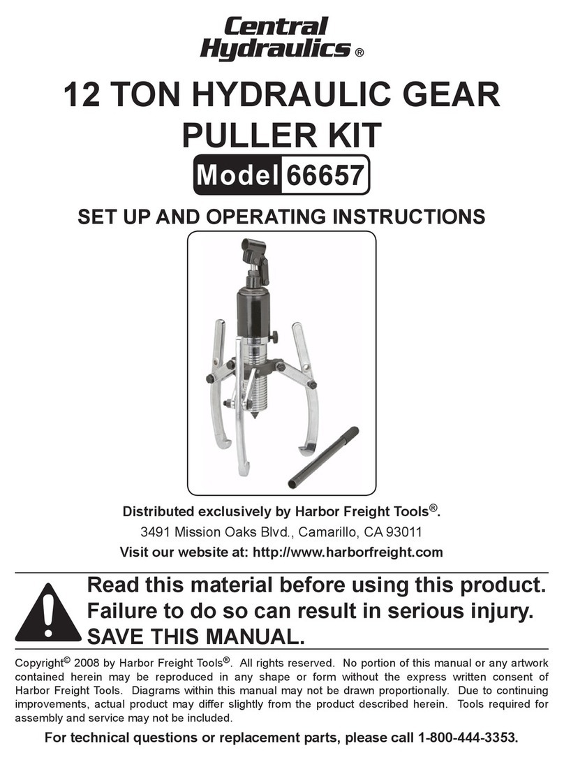 Central Hydraulics 66657 Set up and operating instructions Central Hydraulics 66657 Set up and operating instructions