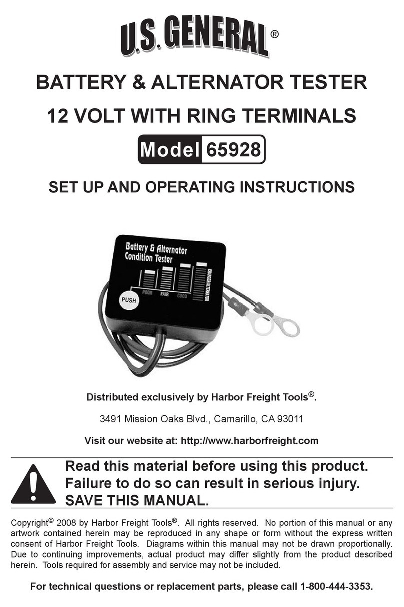 U.S. General 65928 Set up and operating instructions