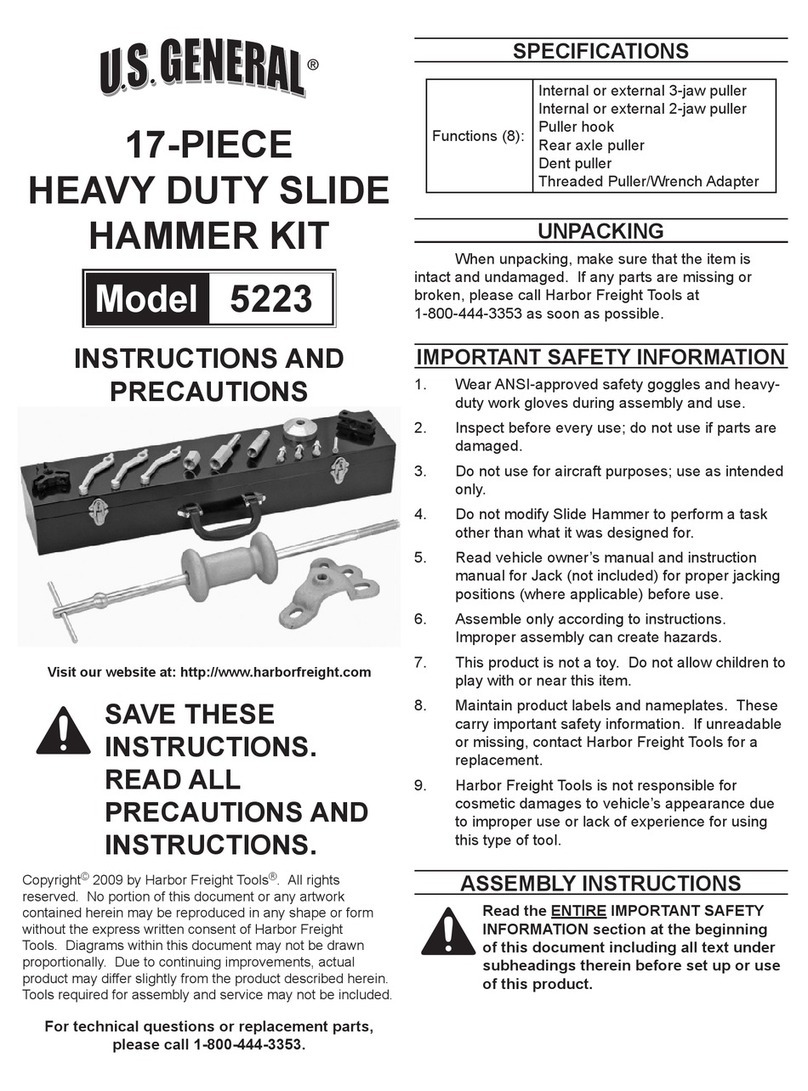 U.S. General 5223 User manual