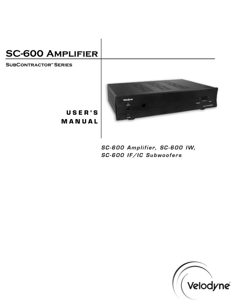 Velodyne SC-600 - REV C manual