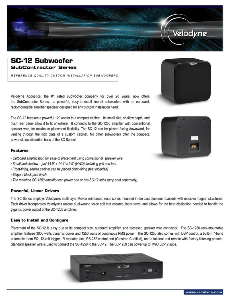 Velodyne SC-12 datasheet
