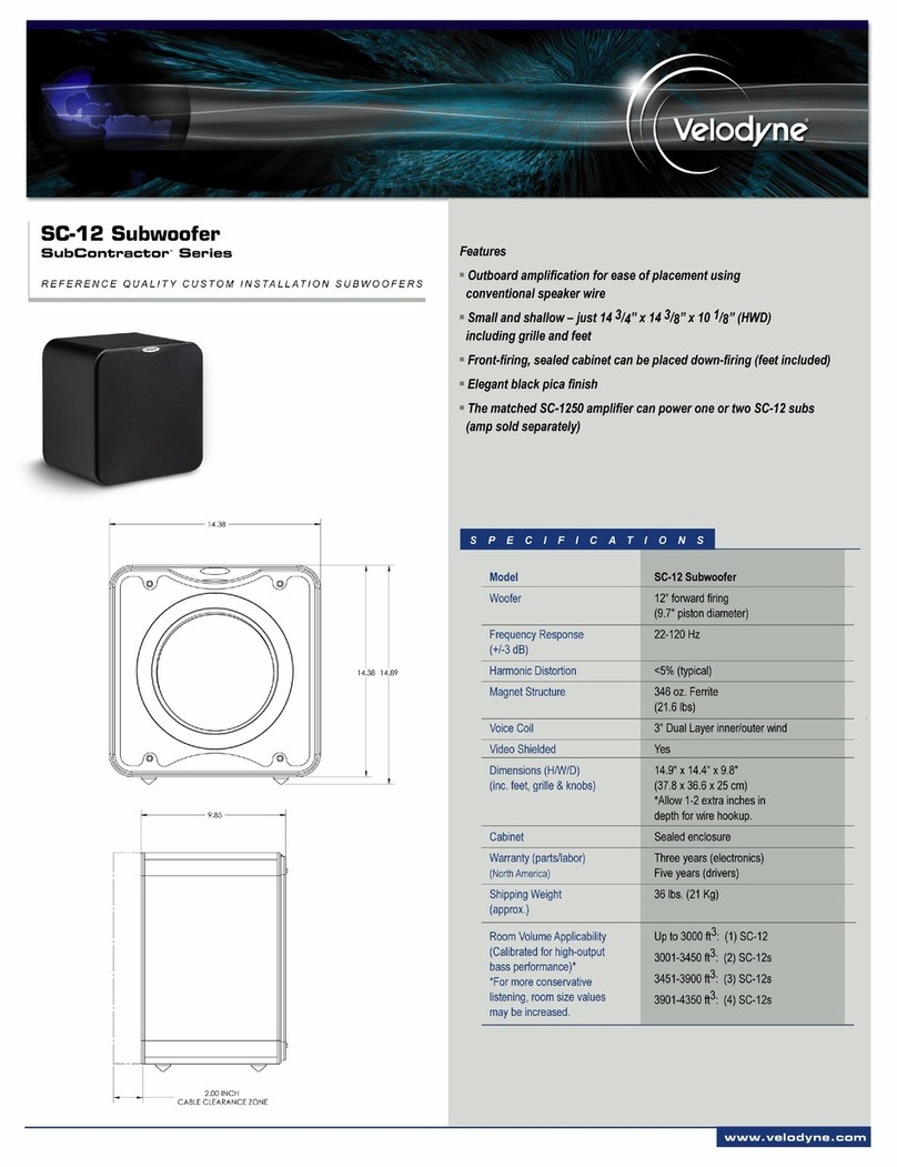 Velodyne SC-12 datasheet