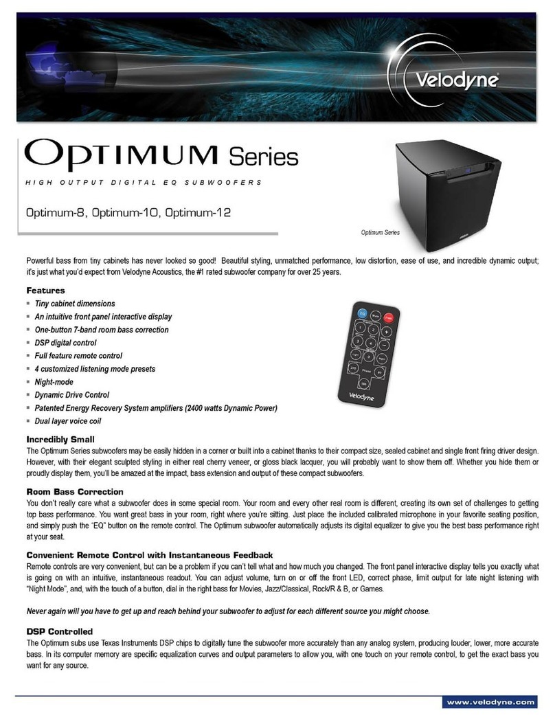 Velodyne OPTIMUM-10 - DATASHEET 2 datasheet