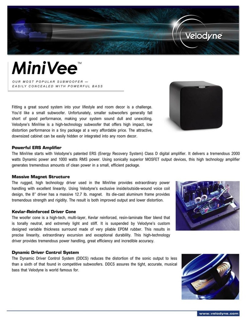 Velodyne MiniVee datasheet