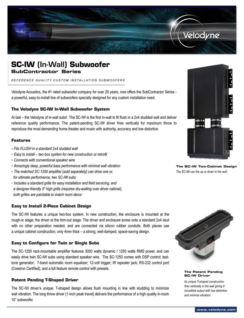 Velodyne SC-IW datasheet