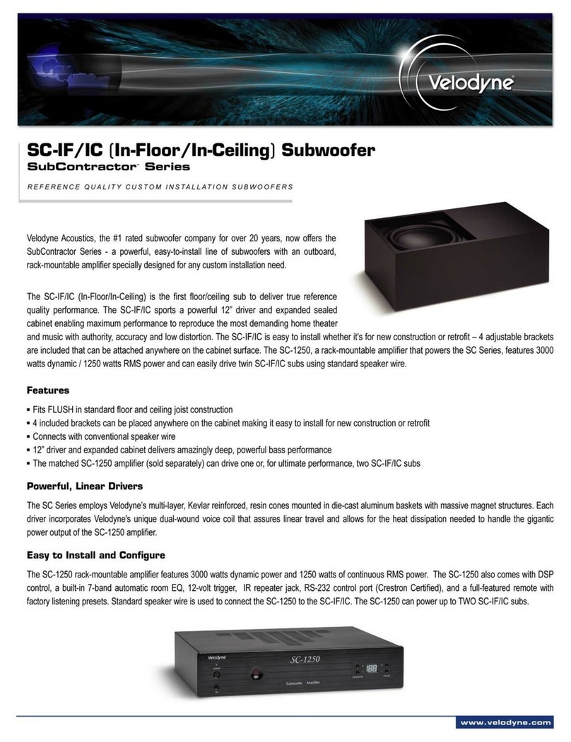 Velodyne SC-IC User manual