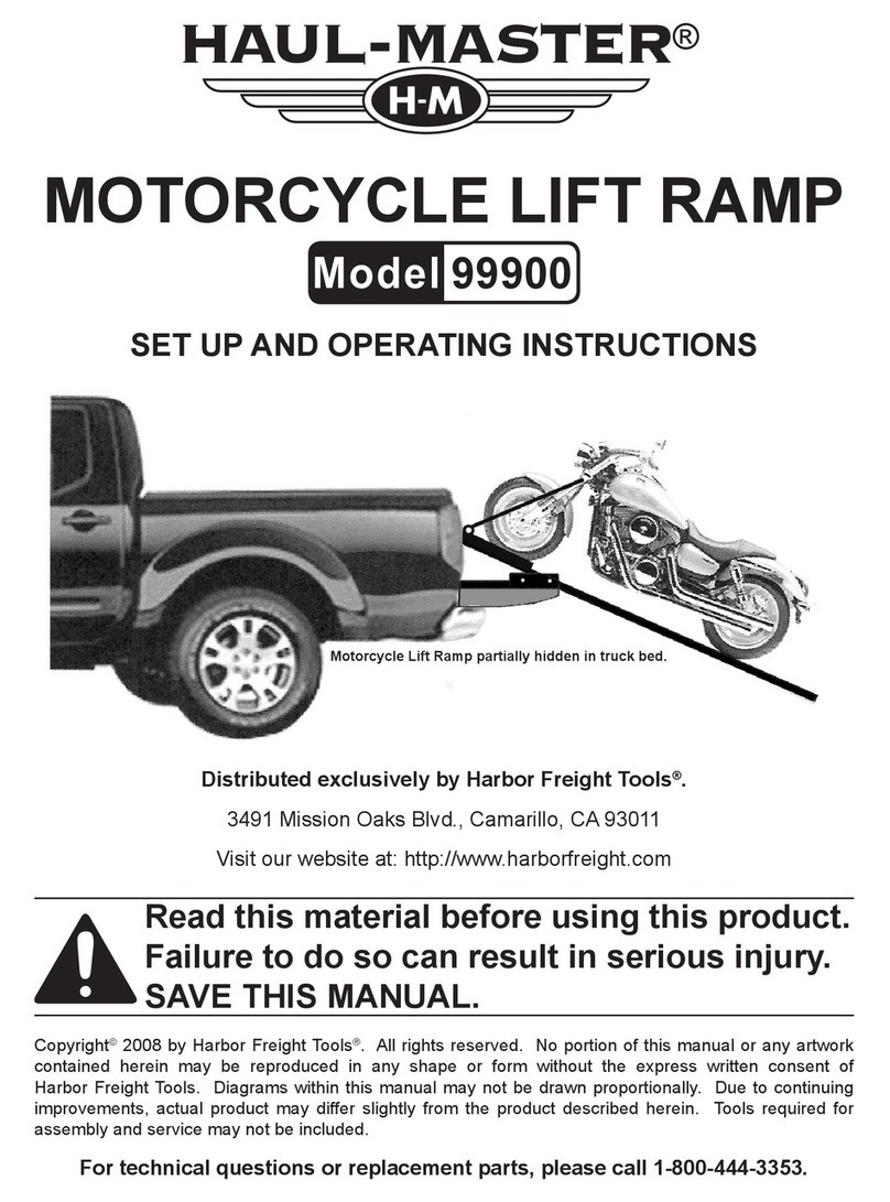 HAUL MASTER 99900 Set up and operating instructions