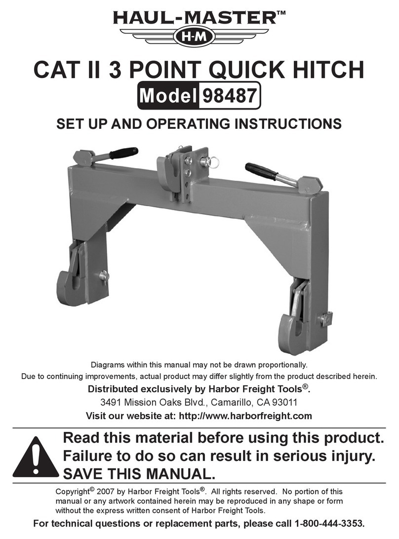 HAUL MASTER 98487 Set up and operating instructions
