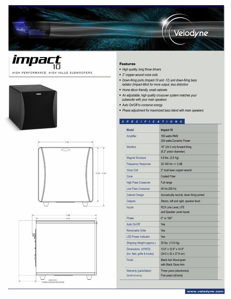 Velodyne IMPACT IMPACT-10 datasheet