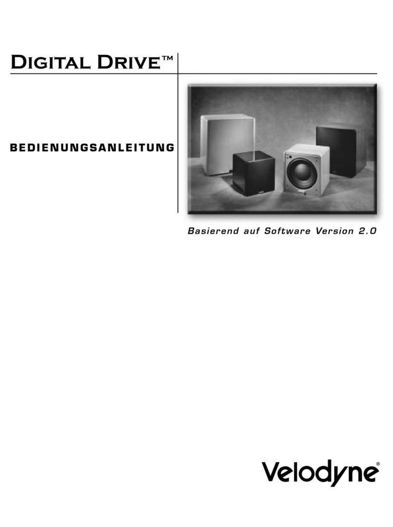 Velodyne DIGITAL DRIVE - REV G Bedienungsanleitung