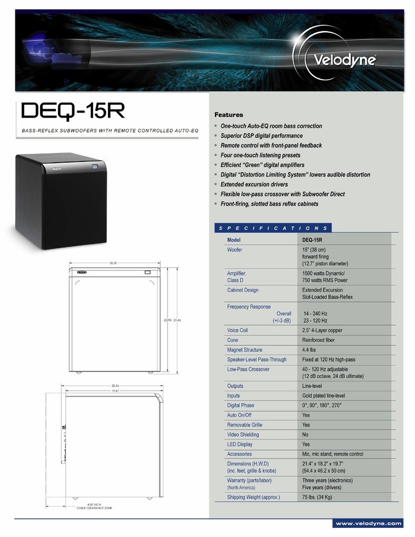 Velodyne DEQ-15R datasheet