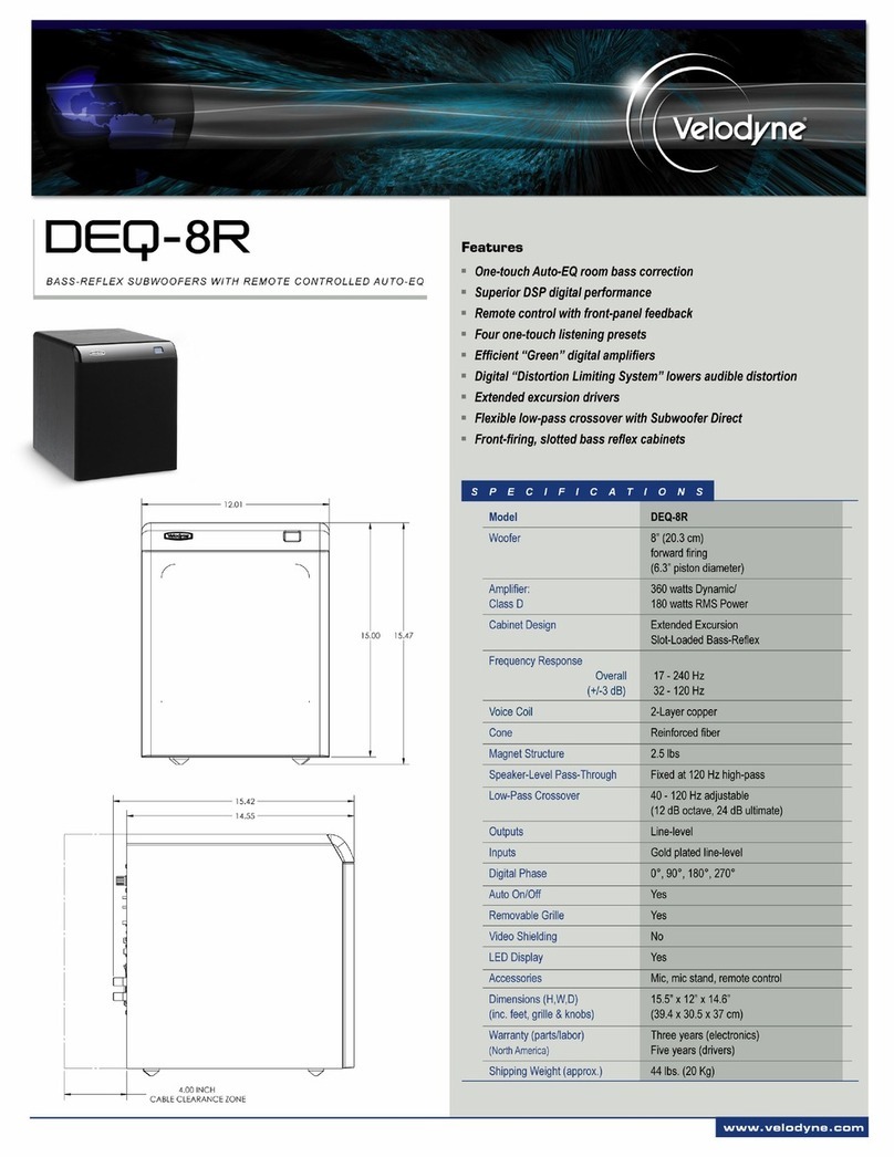 Velodyne DEQ-8R datasheet