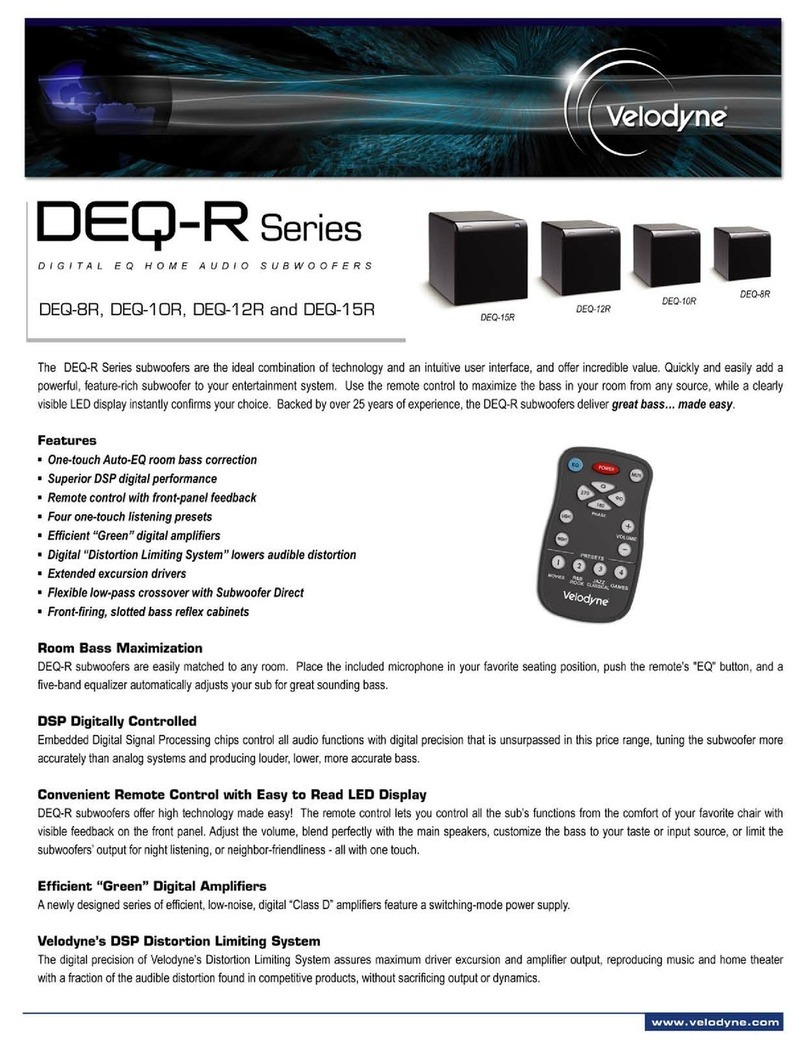 Velodyne DEQ-10R datasheet