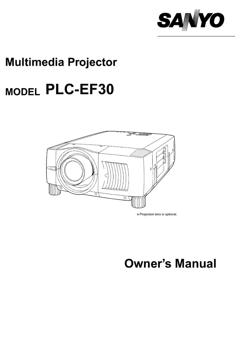 Sanyo EF30NL - SXGA LCD Projector User manual