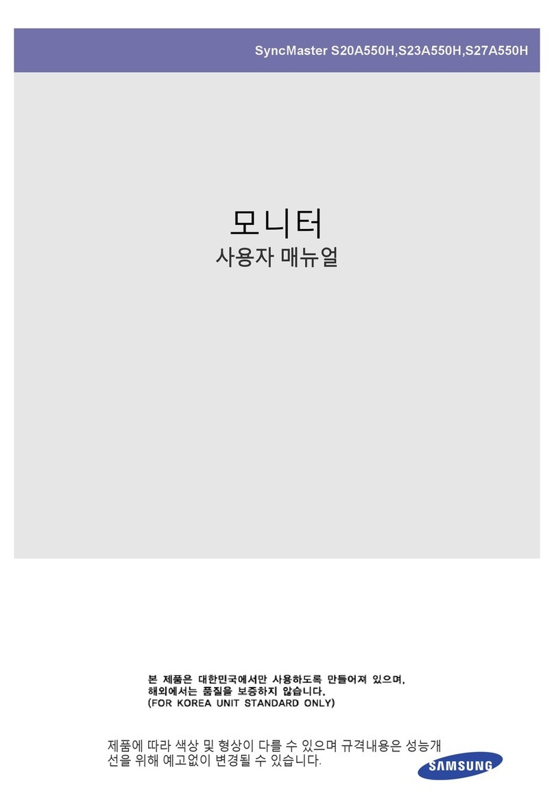 Samsung SyncMaster S23A550H User manual