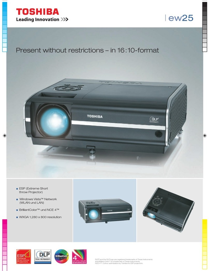 Toshiba TDP-EW25 User manual