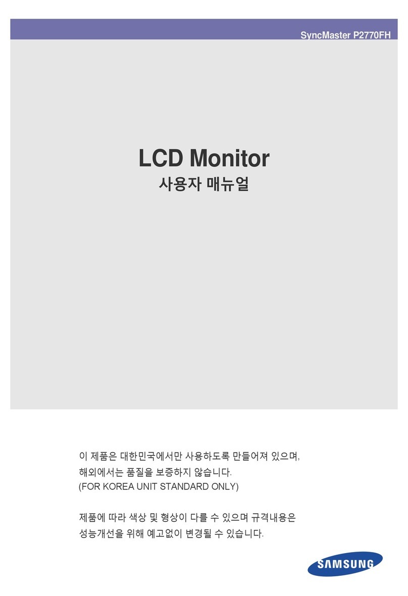 Samsung SyncMaster P2770FH User manual Samsung SyncMaster P2770FH User manual