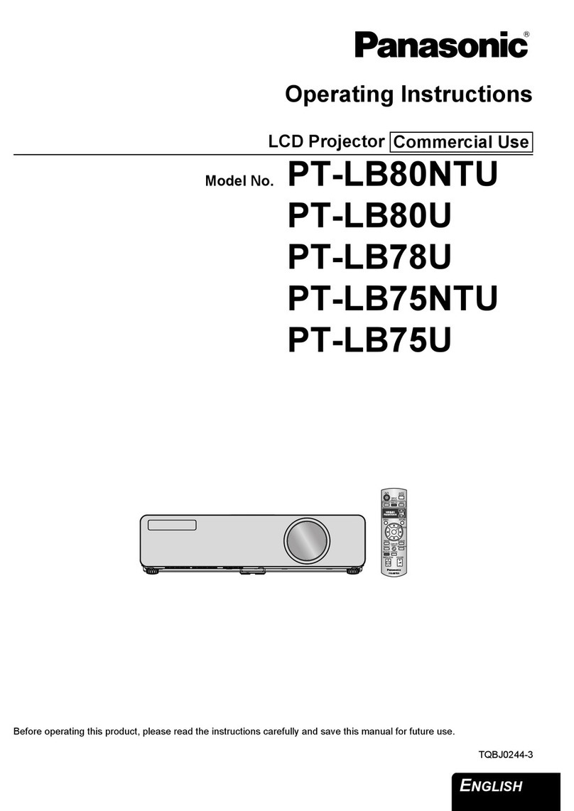 Panasonic LB80U - XGA LCD Projector User manual