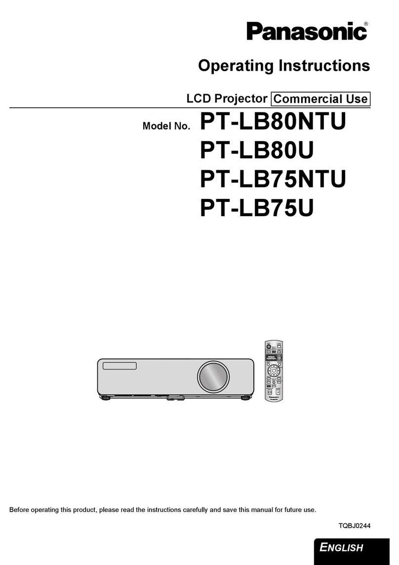 Panasonic LB75U - XGA LCD Projector User manual