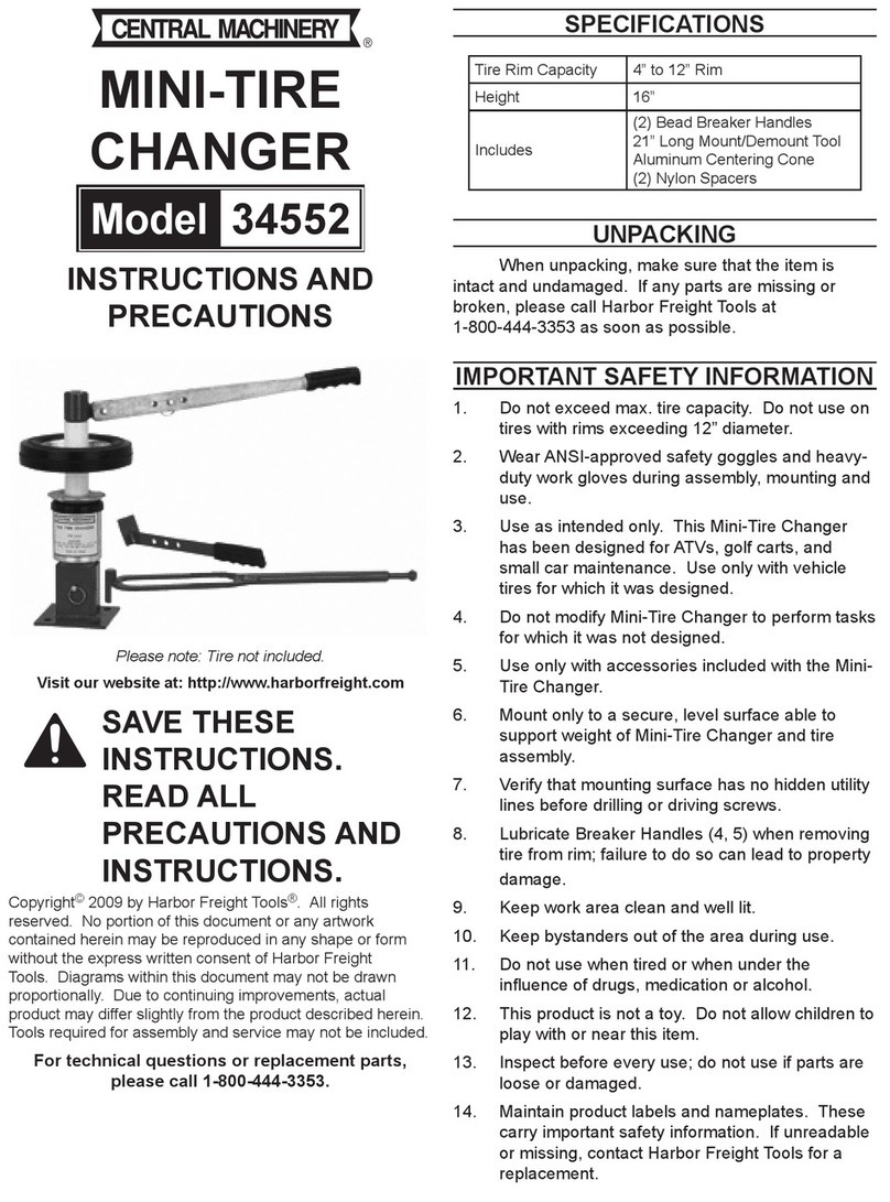 CHICAGO 34552 Instructions and precautions