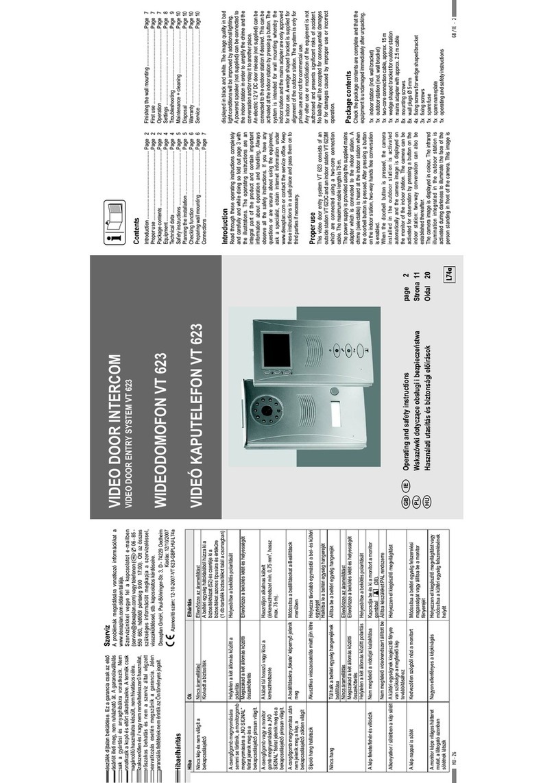 DEXAPLAN VT 623 -  12-10-2007 User manual