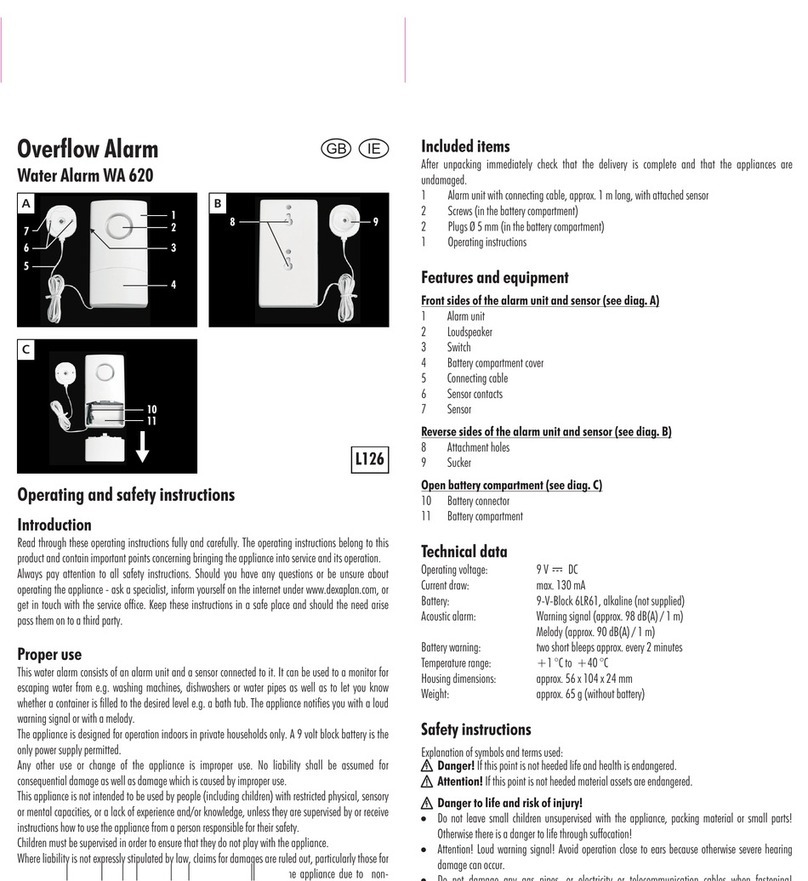 DEXAPLAN WA 620 manual