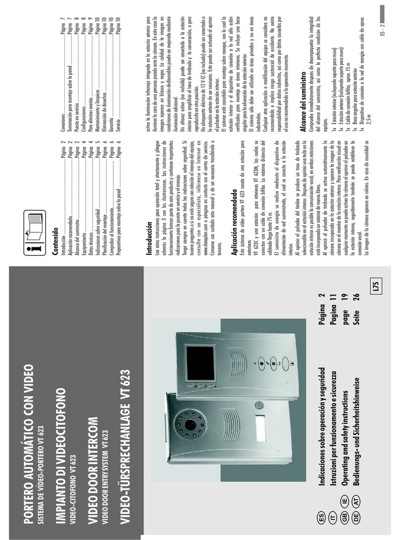DEXAPLAN VT 623 - 9-10-2007 User manual