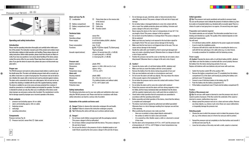 DEXAPLAN TM 605 Operating and safety instructions