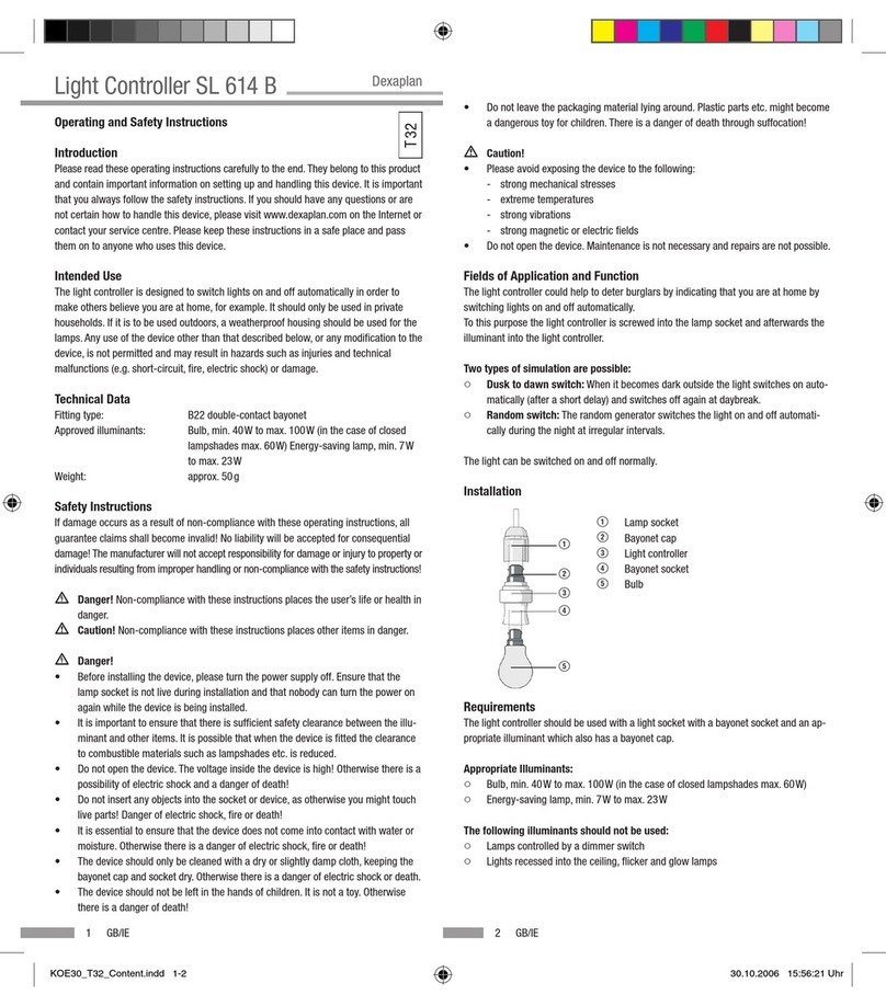 DEXAPLAN SL 614 - 10-2006 manual